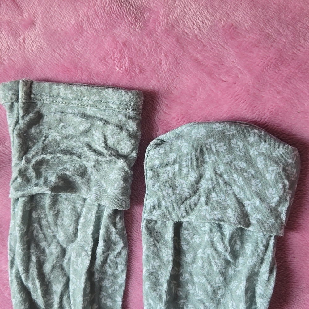 Charlie's Project Little Snuggles Light Green Ruffled Convertible Romper - Picture 12 of 12